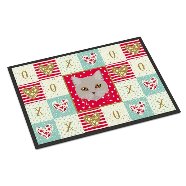 Jensendistributionservices 24 x 36 in. Brazilian Semi Longhair Cat Love Indoor or Outdoor Mat MI2102738 - main